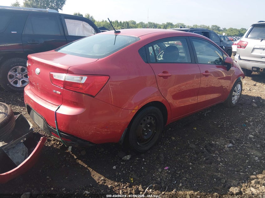 2013 Kia Rio VIN KNADN4A31D6241231 IAAI salvage auction — FRONT END, Salvage (Ohio), sold $450 on 2026-07-15 (photo 4)