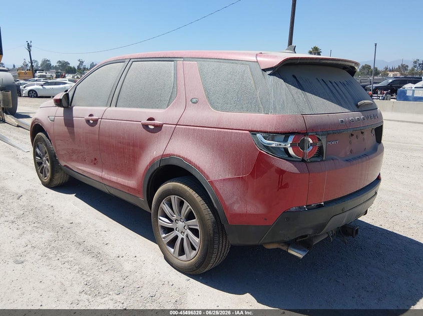 2016 Land rover Discovery sport VIN SALCP2BG5GH564827 IAAI salvage auction — REAR END, Salvage (California), sold $1,750 on 2026-07-12 (photo 3)