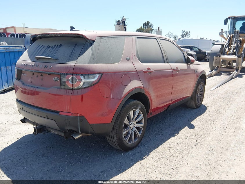 2016 Land rover Discovery sport VIN SALCP2BG5GH564827 IAAI salvage auction — REAR END, Salvage (California), sold $1,750 on 2026-07-12 (photo 4)