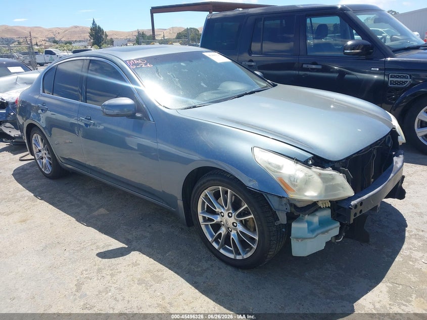 2008 Infiniti G35 VIN JNKBV61E48M211082 IAAI salvage auction — FRONT END, Salvage (California), sold $1,000 on 2026-07-16 (photo 1)