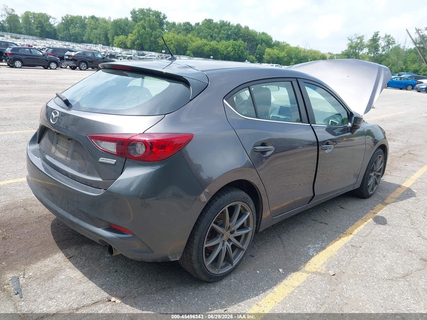2018 Mazda 3 VIN 3MZBN1L31JM209040 IAAI salvage auction — FRONT END, Clear (Michigan), sold $1,600 on 2026-07-23 (photo 4)