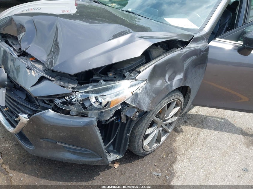 2018 Mazda 3 VIN 3MZBN1L31JM209040 IAAI salvage auction — FRONT END, Clear (Michigan), sold $1,600 on 2026-07-23 (photo 6)