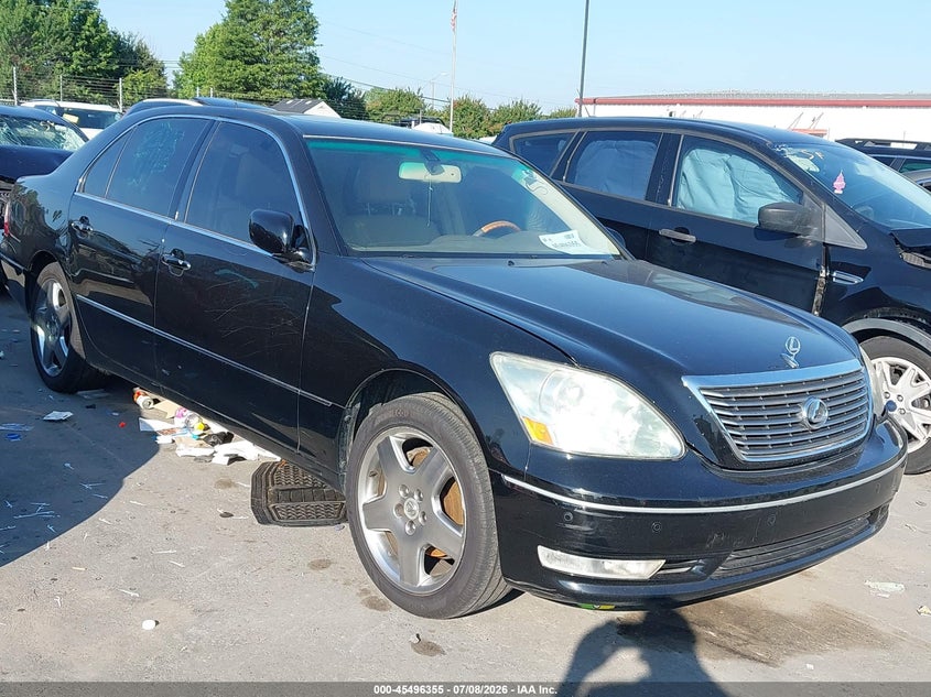 2005 Lexus Ls 430 VIN JTHBN36F455016993 IAAI salvage auction — LEFT REAR, Salvage (North Carolina), sold $1,050 on 2026-07-29 (photo 1)
