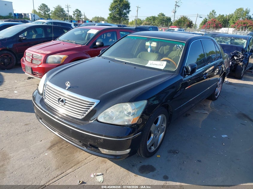 2005 Lexus Ls 430 VIN JTHBN36F455016993 IAAI salvage auction — LEFT REAR, Salvage (North Carolina), sold $1,050 on 2026-07-29 (photo 2)