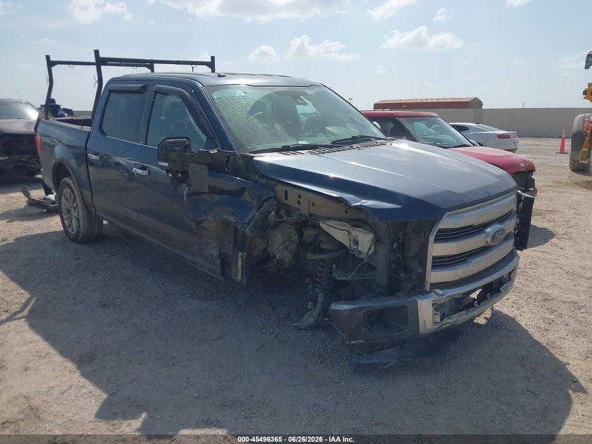 2017 Ford F-150 VIN 1FTEW1CF7HFB21627 IAAI salvage auction — FRONT END, Salvage (Texas), sold $2,400 on 2026-08-19 (photo 1)
