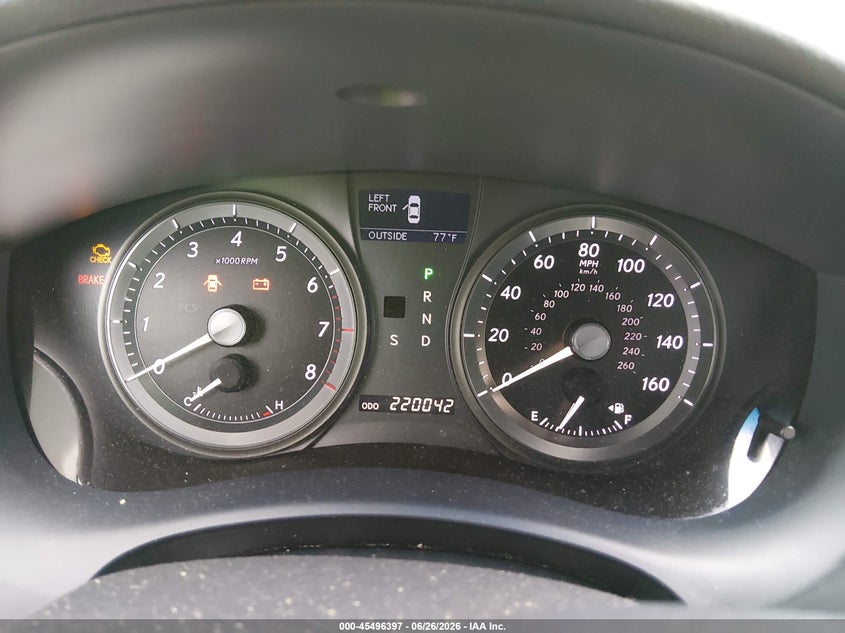 2008 Lexus ES VIN JTHBJ46G482179966 IAAI salvage auction — NORMAL WEAR, Clear-Dealer Only (North Carolina), sold $525 on 2026-07-13 (photo 7)