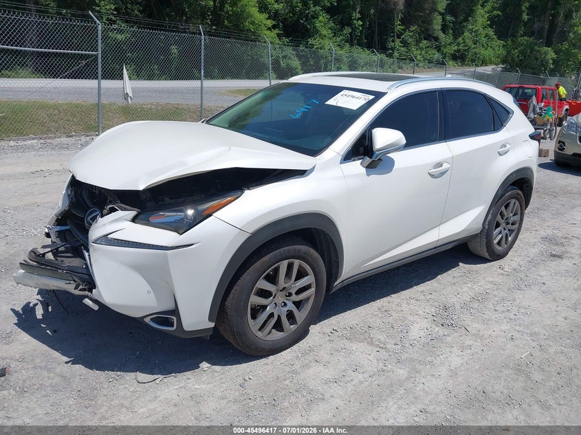 2015 Lexus Nx VIN JTJYARBZ6F2015404 IAAI salvage auction — FRONT END, Salvage (Tennessee), sold $5,300 on 2026-07-26 (photo 2)
