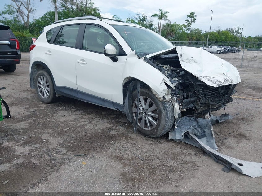 2015 Mazda Cx-5 VIN JM3KE2BE3F0444634 IAAI salvage auction — FRONT END, Rebuildable (Florida), sold $475 on 2026-07-20 (photo 1)