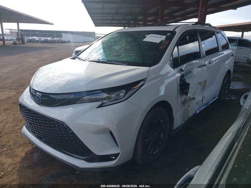 2025 Toyota Sienna VIN 5TDDSKFC0SS180671 IAAI salvage auction — SIDE, Salvage (Arizona), sold $22,300 on 2026-07-27 (photo 2)