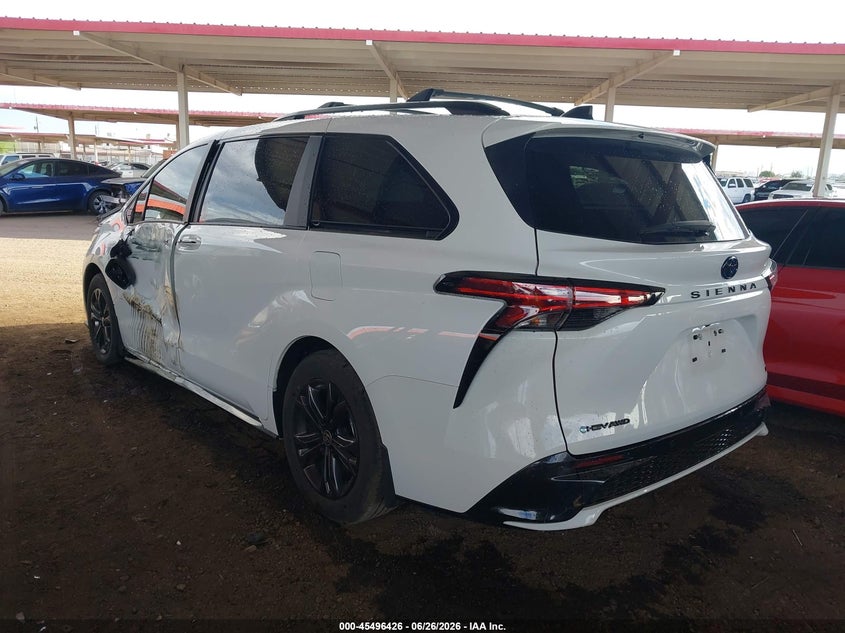 2025 Toyota Sienna VIN 5TDDSKFC0SS180671 IAAI salvage auction — SIDE, Salvage (Arizona), sold $22,300 on 2026-07-27 (photo 3)