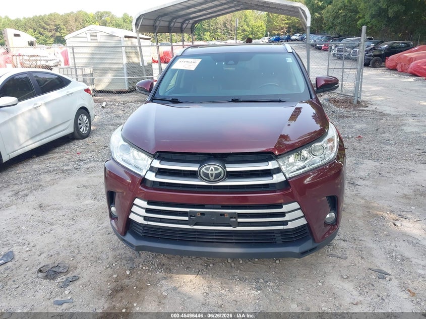 2017 Toyota Highlander VIN 5TDJZRFHXHS449349 IAAI salvage auction — UNKNOWN, Clear (Georgia), sold $9,700 on 2026-07-17 (photo 6)