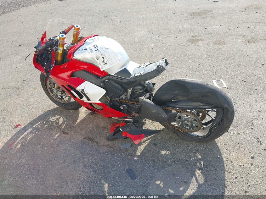 2023 Ducati Panigale VIN ZDMDAGZW7PB005102 IAAI salvage auction — FRONT & REAR, Mv-907A (New York), sold $525 on 2026-07-21 (photo 9)