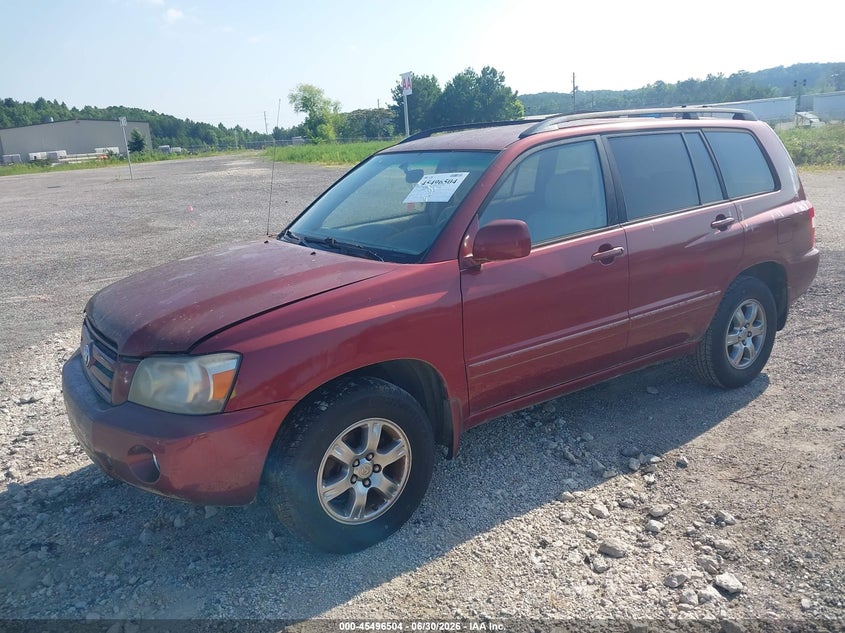 2004 Toyota Highlander VIN JTEGP21A640029968 IAAI salvage auction — NORMAL WEAR, Clear (Alabama), sold $700 on 2026-07-15 (photo 2)