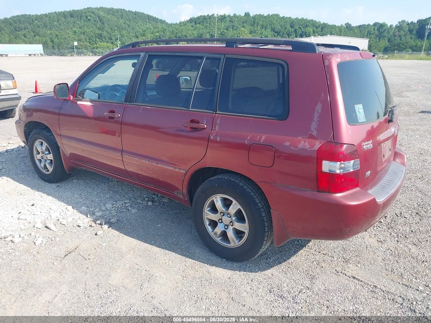 2004 Toyota Highlander VIN JTEGP21A640029968 IAAI salvage auction — NORMAL WEAR, Clear (Alabama), sold $700 on 2026-07-15 (photo 3)