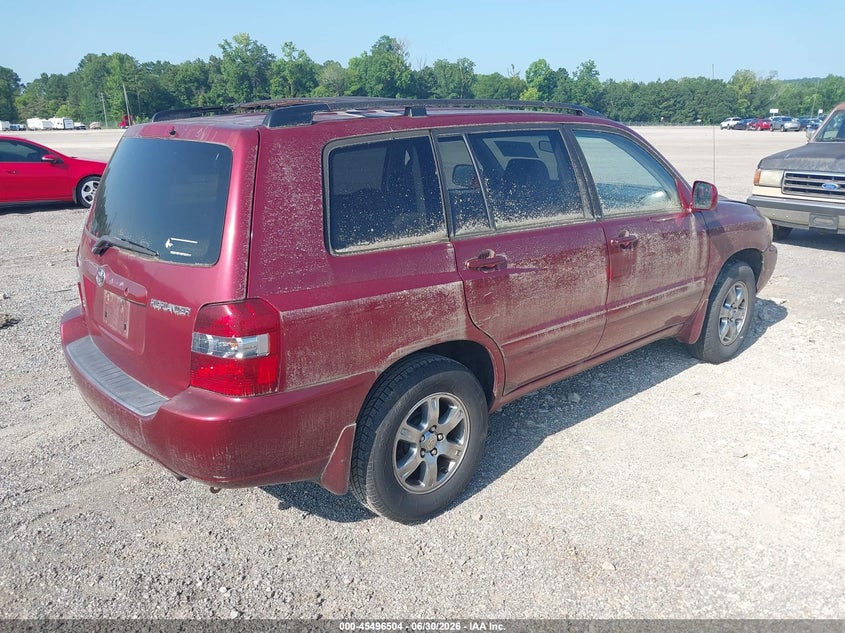 2004 Toyota Highlander VIN JTEGP21A640029968 IAAI salvage auction — NORMAL WEAR, Clear (Alabama), sold $700 on 2026-07-15 (photo 4)