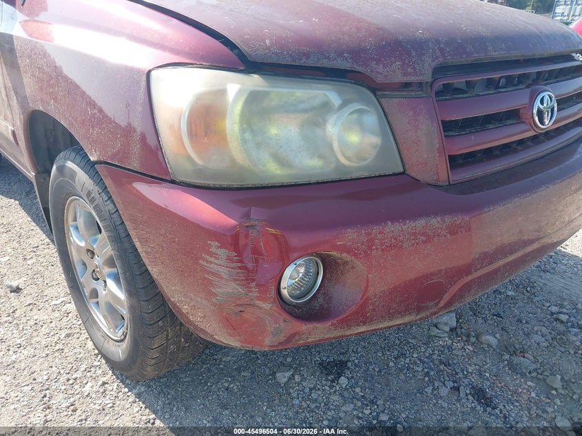 2004 Toyota Highlander VIN JTEGP21A640029968 IAAI salvage auction — NORMAL WEAR, Clear (Alabama), sold $700 on 2026-07-15 (photo 6)