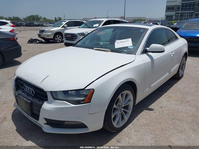 2014 Audi A5 VIN WAUCFAFR0EA004281 IAAI salvage auction — FRONT END, Original (Texas), sold $2,750 on 2026-09-04 (photo 2)