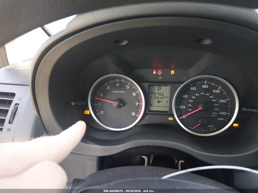 2013 Subaru Xv crosstrek VIN JF2GPACC9D2802855 IAAI salvage auction — NORMAL WEAR, Clear (Tennessee), sold $450 on 2026-07-30 (photo 6)