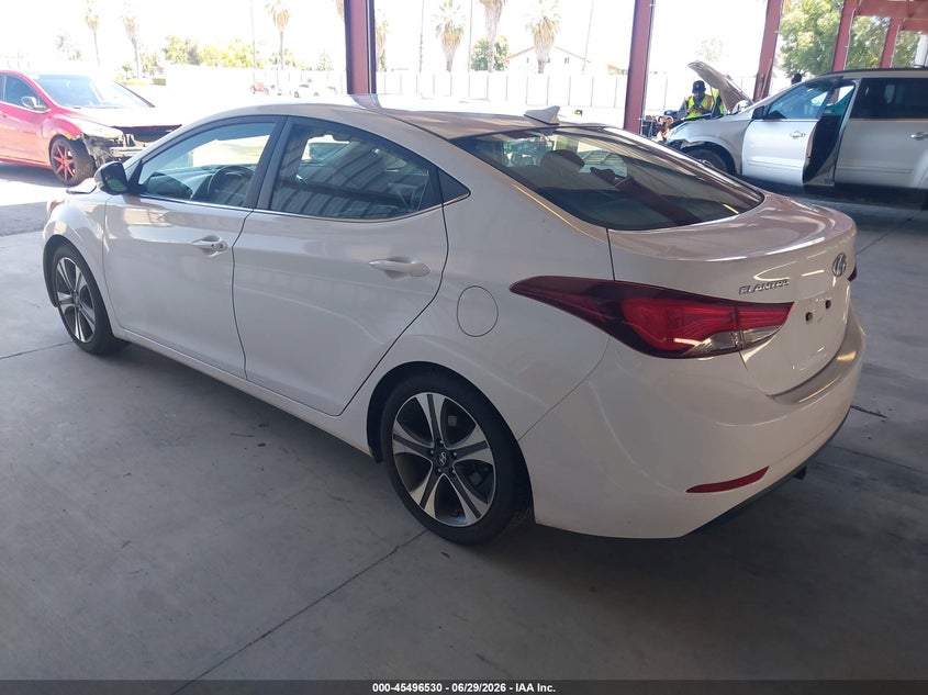 2015 Hyundai Elantra VIN KMHDH4AH6FU250135 IAAI salvage auction — FRONT END, Salvage (California), sold $2,200 on 2026-07-14 (photo 3)