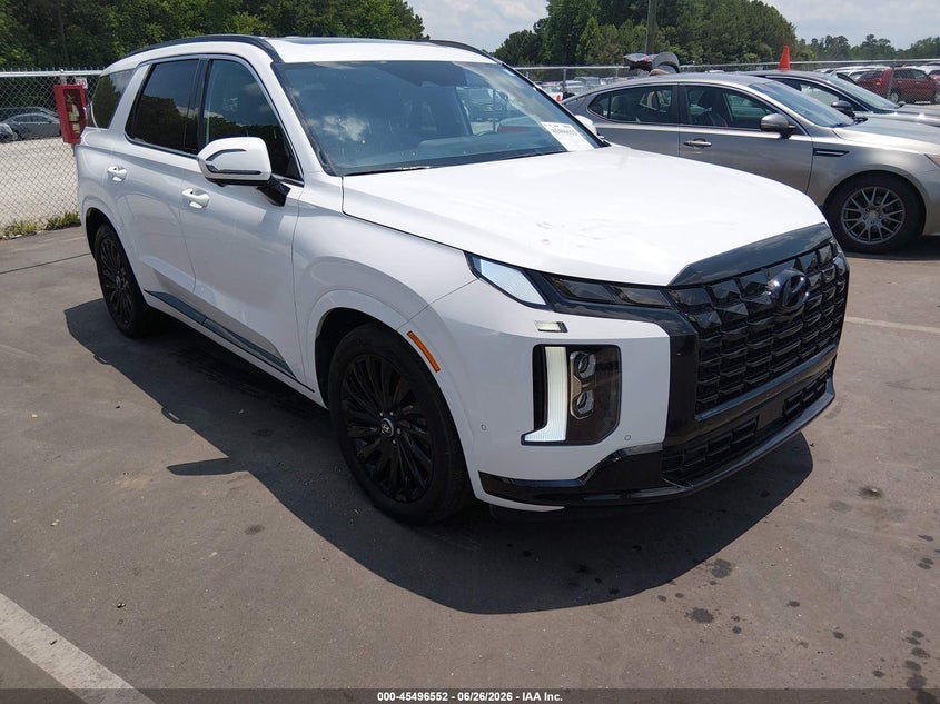 2025 Hyundai Palisade VIN KM8R7DGE2SU907402 IAAI salvage auction — LEFT FRONT, Salvage (North Carolina), sold $10,000 on 2026-07-22 (photo 1)