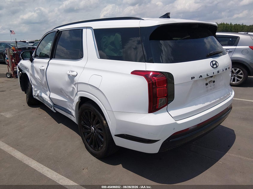 2025 Hyundai Palisade VIN KM8R7DGE2SU907402 IAAI salvage auction — LEFT FRONT, Salvage (North Carolina), sold $10,000 on 2026-07-22 (photo 3)
