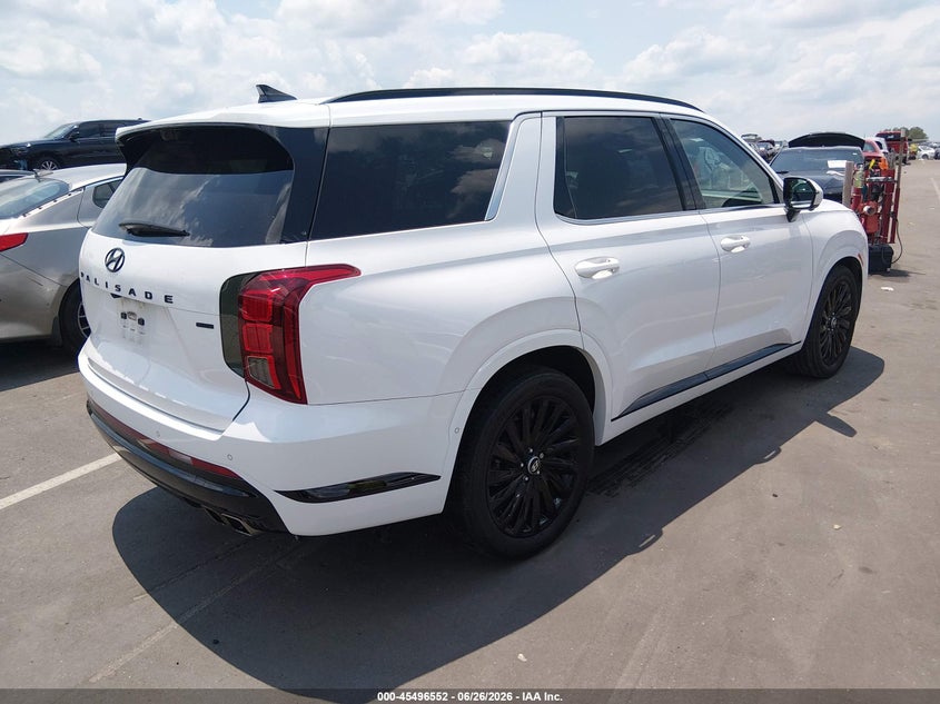 2025 Hyundai Palisade VIN KM8R7DGE2SU907402 IAAI salvage auction — LEFT FRONT, Salvage (North Carolina), sold $10,000 on 2026-07-22 (photo 4)