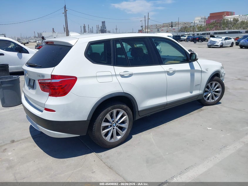 2014 BMW X3 VIN 5UXWX9C51E0D27615 IAAI salvage auction — RIGHT FRONT, Salvage (California), sold $1,450 on 2026-07-19 (photo 4)