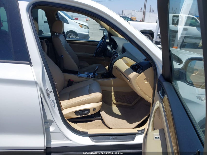 2014 BMW X3 VIN 5UXWX9C51E0D27615 IAAI salvage auction — RIGHT FRONT, Salvage (California), sold $1,450 on 2026-07-19 (photo 5)