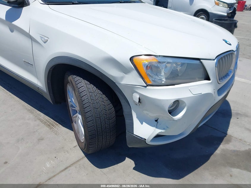 2014 BMW X3 VIN 5UXWX9C51E0D27615 IAAI salvage auction — RIGHT FRONT, Salvage (California), sold $1,450 on 2026-07-19 (photo 6)