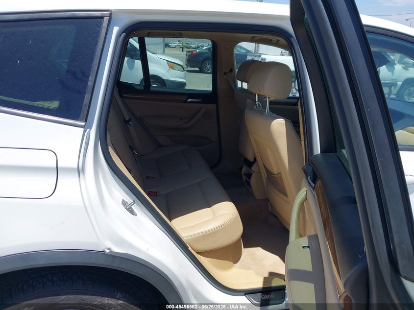 2014 BMW X3 VIN 5UXWX9C51E0D27615 IAAI salvage auction — RIGHT FRONT, Salvage (California), sold $1,450 on 2026-07-19 (photo 8)