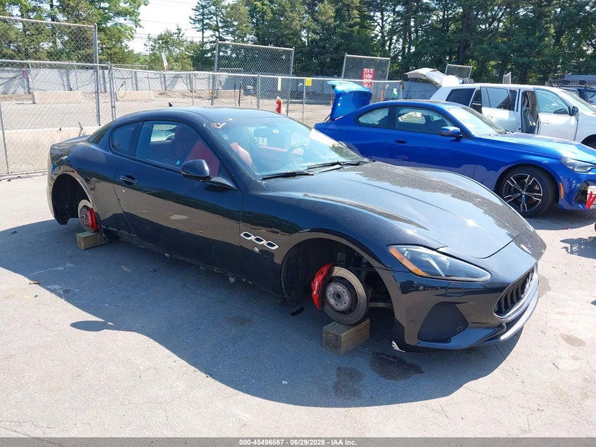 2018 Maserati Granturismo VIN ZAM45VLA5J0253915 IAAI salvage auction — VANDALISM, Mv-907A (New York), sold $18,500 on 2026-07-10 (photo 1)