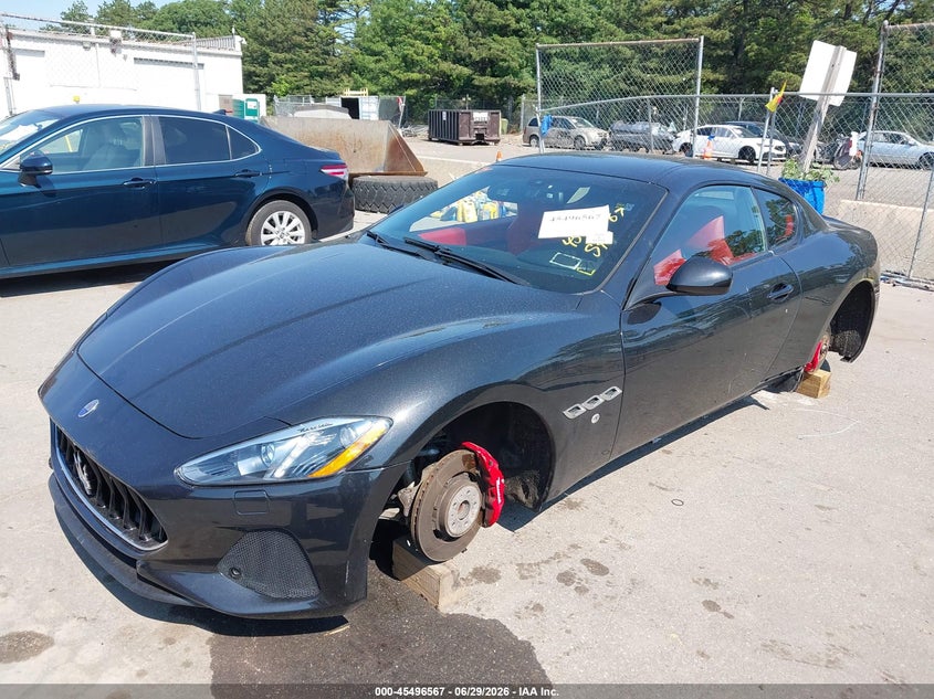 2018 Maserati Granturismo VIN ZAM45VLA5J0253915 IAAI salvage auction — VANDALISM, Mv-907A (New York), sold $18,500 on 2026-07-10 (photo 2)