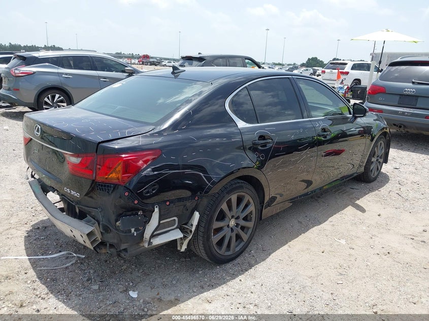 2013 Lexus Gs VIN JTHCE1BL2D5010418 IAAI salvage auction — REAR END, Salvage (Texas), sold $2,850 on 2026-07-16 (photo 4)