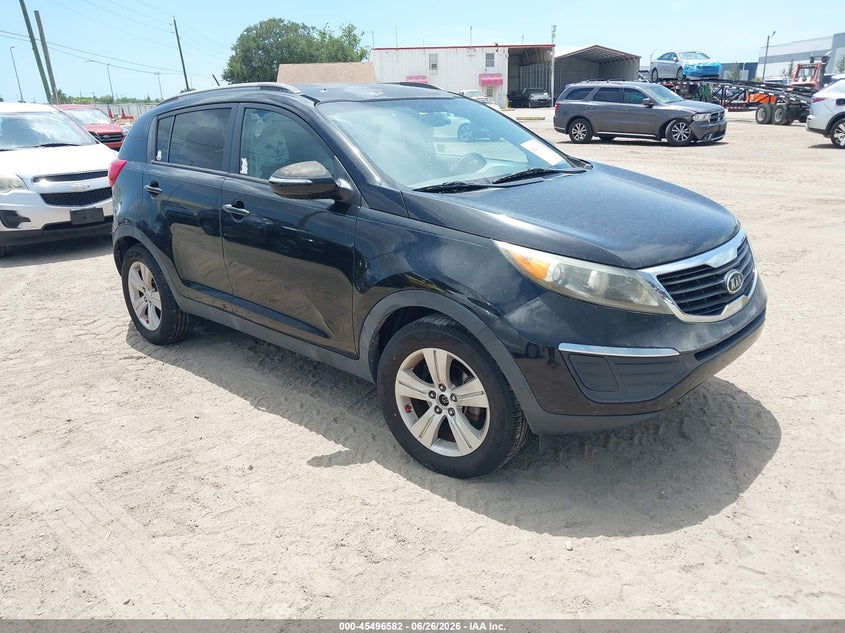 2011 Kia Sportage VIN KNDPB3A25B7016523 IAAI salvage auction — BIOHAZARD/CHEMICAL, Rebuildable (Florida), sold $1,200 on 2026-07-25 (photo 1)