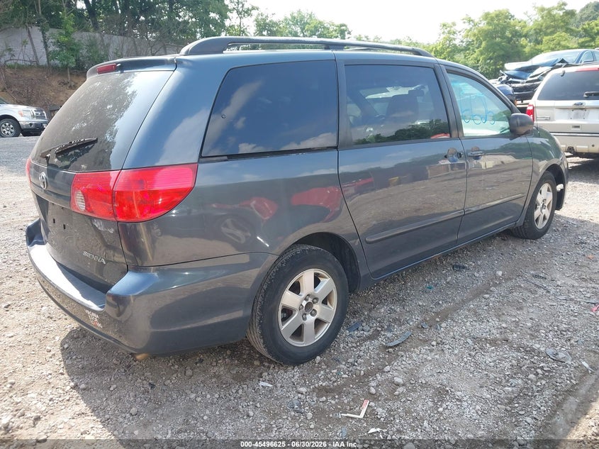 2009 Toyota Sienna VIN 5TDZK23C39S254427 IAAI salvage auction — NORMAL WEAR, Clear (Pennsylvania), sold $25 on 2026-07-07 (photo 4)