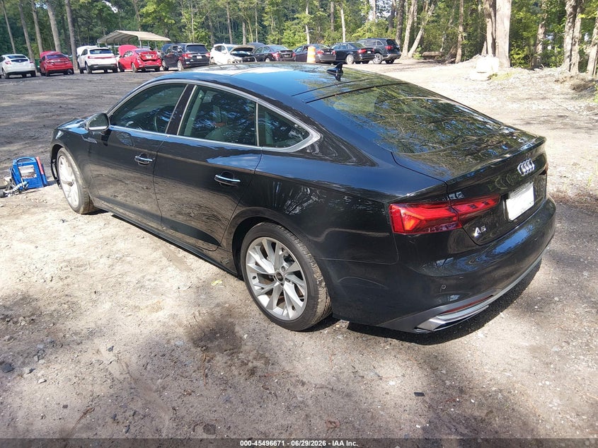 2022 Audi A5 VIN WAUCBCF53NA040261 IAAI salvage auction — STORM DAMAGE, Salvage Title, sold $12,100 on 2026-08-18 (photo 3)