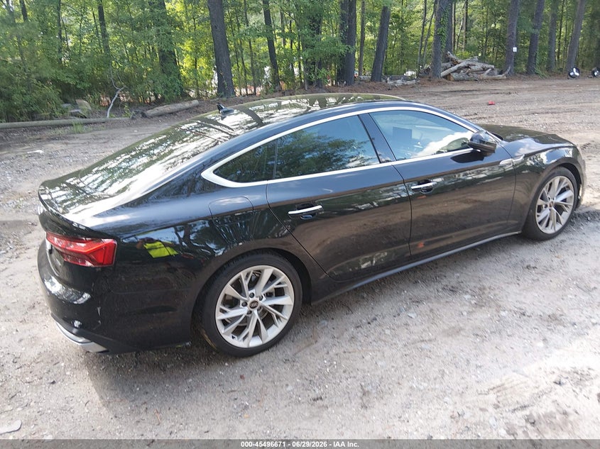 2022 Audi A5 VIN WAUCBCF53NA040261 IAAI salvage auction — STORM DAMAGE, Salvage Title, sold $12,100 on 2026-08-18 (photo 4)