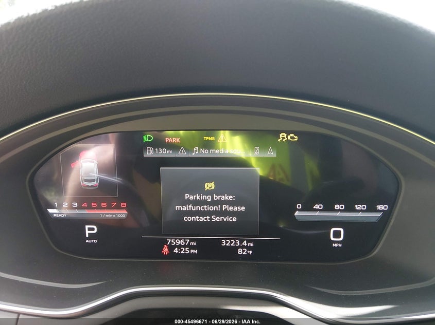 2022 Audi A5 VIN WAUCBCF53NA040261 IAAI salvage auction — STORM DAMAGE, Salvage Title, sold $12,100 on 2026-08-18 (photo 7)