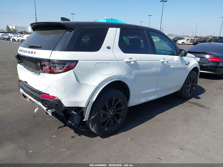 2023 Land rover Discovery sport VIN SALCL2FX4PH338462 IAAI salvage auction — REAR END, Salvage Certificate (California), sold $7,500 on 2026-07-17 (photo 4)
