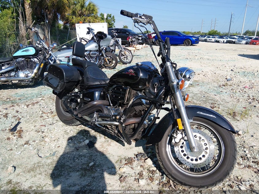 2003 Yamaha Xvs1100 VIN JYAVP11E83A039656 IAAI salvage auction — FRONT & REAR, Rebuildable (Florida), sold $150 on 2026-07-21 (photo 1)