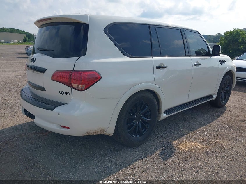 2017 Infiniti Qx80 VIN JN8AZ2NFXH9645141 IAAI salvage auction — NORMAL WEAR, Original (Texas), sold $1,950 on 2026-07-29 (photo 4)