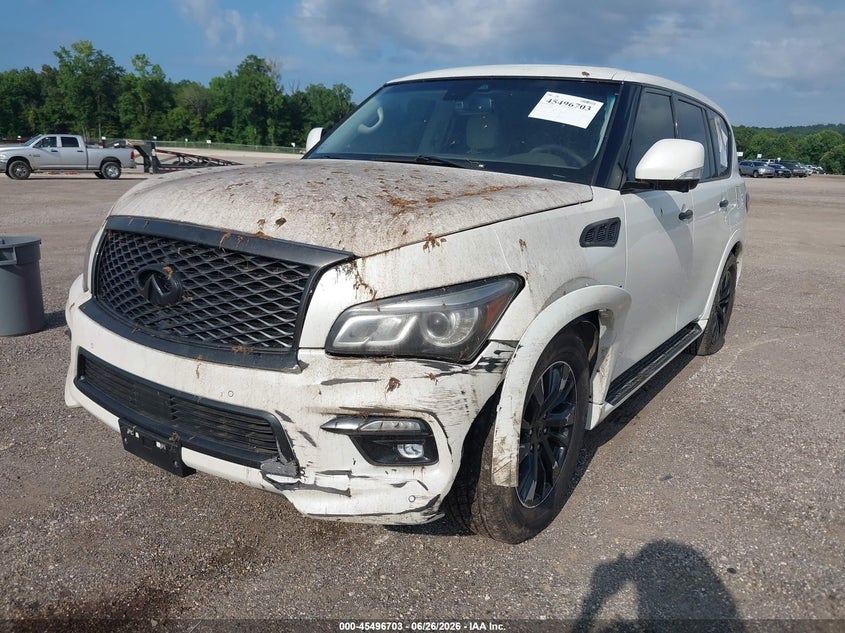 2017 Infiniti Qx80 VIN JN8AZ2NFXH9645141 IAAI salvage auction — NORMAL WEAR, Original (Texas), sold $1,950 on 2026-07-29 (photo 6)