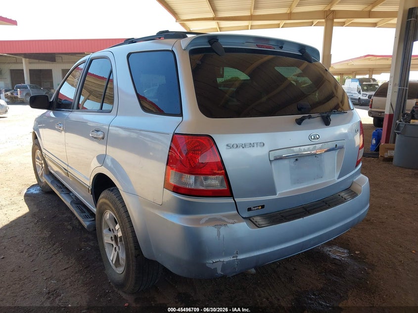 2005 Kia Sorento VIN KNDJD733055368342 IAAI salvage auction — NORMAL WEAR, Clear (Arizona), sold $25 on 2026-07-28 (photo 3)
