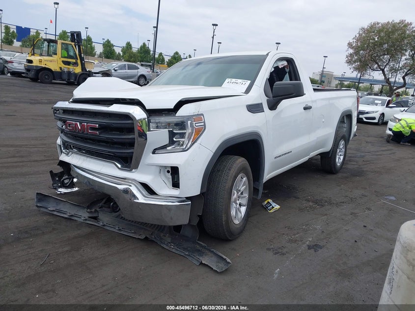 2021 Gmc SIERRA VIN 3GTN8AEF1MG378377 IAAI salvage auction — FRONT & REAR, Wait Title, sold $4,150 on 2026-09-11 (photo 2)