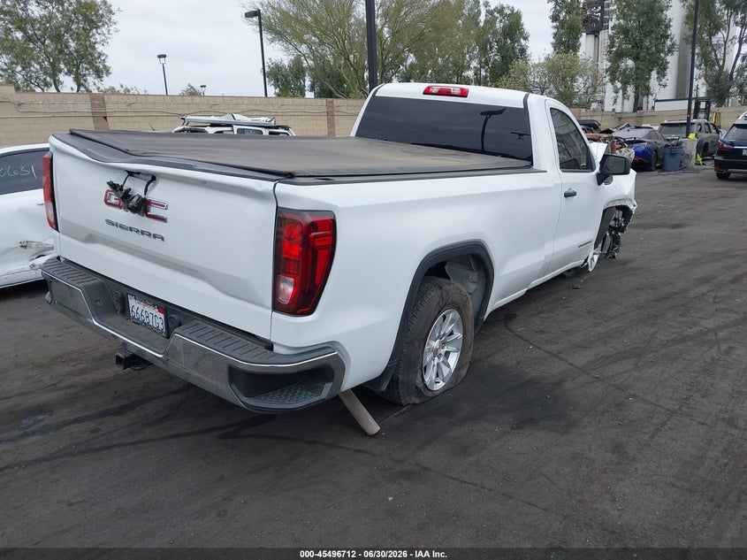 2021 Gmc SIERRA VIN 3GTN8AEF1MG378377 IAAI salvage auction — FRONT & REAR, Wait Title, sold $4,150 on 2026-09-11 (photo 4)