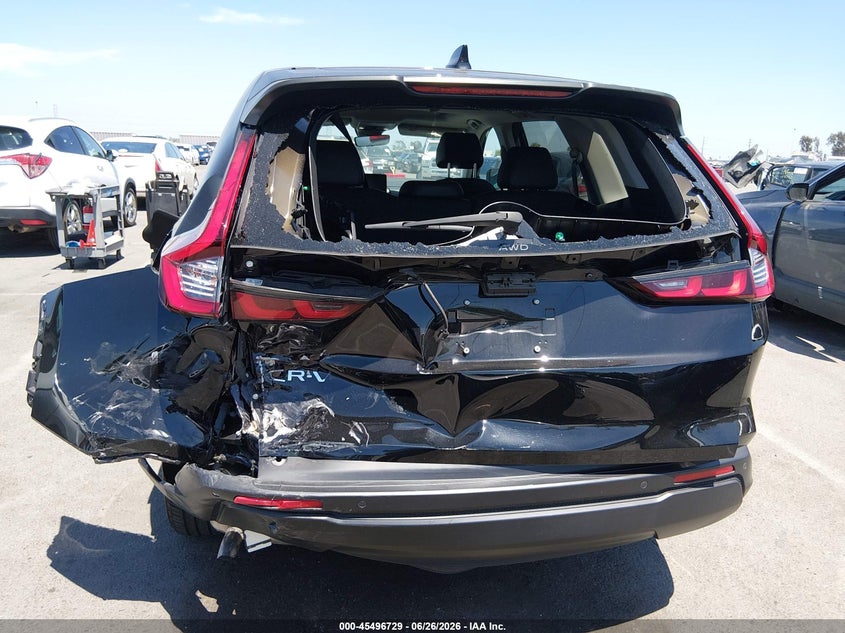 2025 Honda Cr-v VIN 2HKRS4H72SH415014 IAAI salvage auction — FRONT & REAR, Salvage Title, sold $8,300 on 2026-08-01 (photo 6)