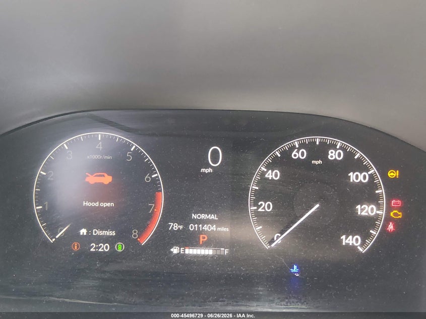 2025 Honda Cr-v VIN 2HKRS4H72SH415014 IAAI salvage auction — FRONT & REAR, Salvage Title, sold $8,300 on 2026-08-01 (photo 7)