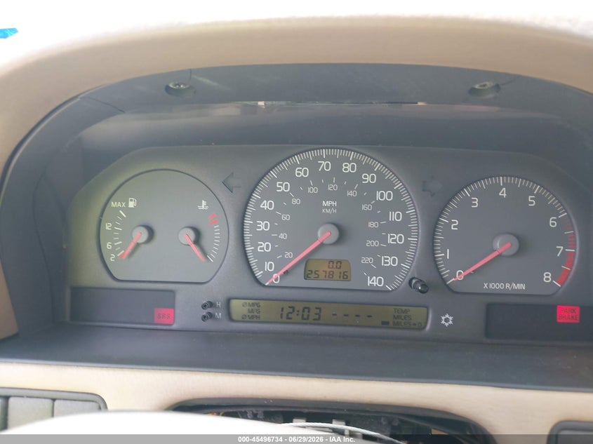 1999 Volvo S70 VIN YV1LS53D4X2587119 IAAI salvage auction — FRONT END, Salvage (Texas), sold $25 on 2026-07-16 (photo 7)