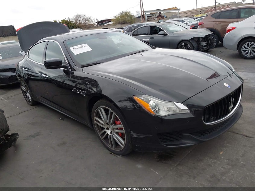 2016 Maserati Quattroporte VIN ZAM56RPA4G1189291 IAAI salvage auction — REAR END, Salvage Title, sold $2,800 on 2026-07-29 (photo 1)