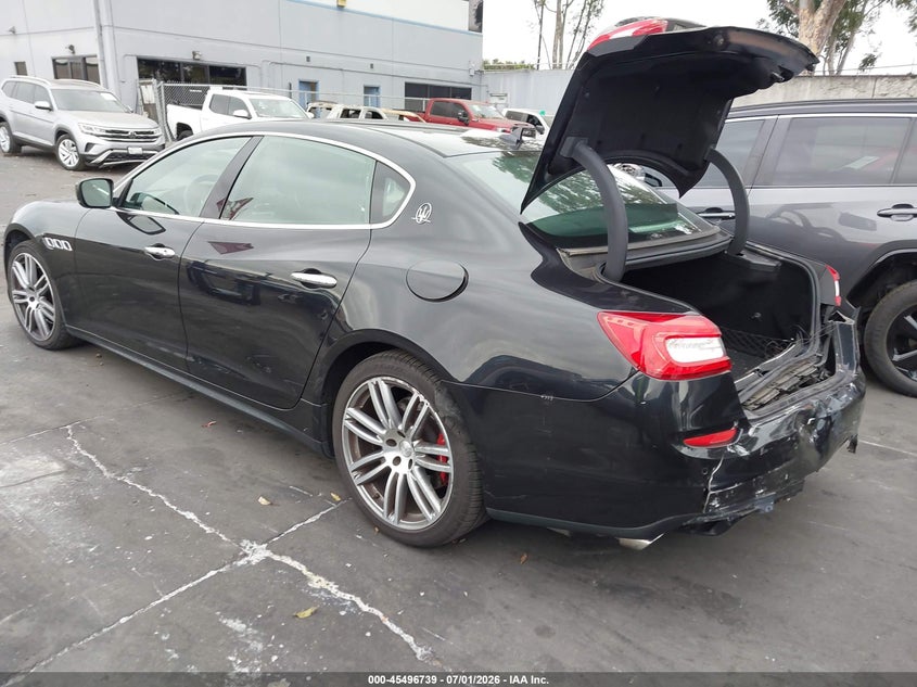 2016 Maserati Quattroporte VIN ZAM56RPA4G1189291 IAAI salvage auction — REAR END, Salvage Title, sold $2,800 on 2026-07-29 (photo 3)